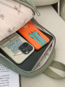 Πράσινο γυναικείο casual σακίδιο πλάτης μεγάλης χωρητικότητας ταξιδιού ελαφρύ τσάντα