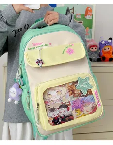 Mochila estilo japones para estudiantes de gran capacidad con un diseno muy bonito