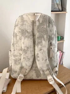 Zaino per la scuola stile giapponese stampa stella luna zainetto casual leggero per adolescenti