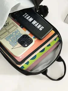Casual unisex black crossbody chest bag with large capacity for daily travel and sports.