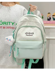 Mochila escolar con lindo patrón de estrellas para niñas bolso de viaje casual