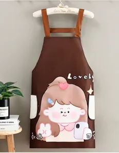 Grembiule da cucina impermeabile da donna, grembiule da cucina antiolio con bel design.
