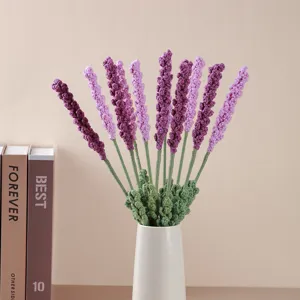Bouquet de lavande au crochet fait main fleurs artificielles cadeau romantique décoration