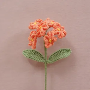 Bouquet di fiori all'uncinetto fatto a mano filato regalo decorazione dettaglio vista