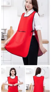 Wasserdichte ärmellose Küchenschürze für Frauen, leichte kurze Kocharbeitskleidung Tabard.