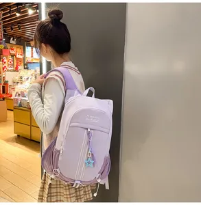 Candy color minimalist sports backpack with large capacity for travel and outdoor hiking.