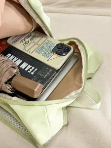 Candy color minimalist sporty backpack with large capacity for travel and daily outdoor use.
