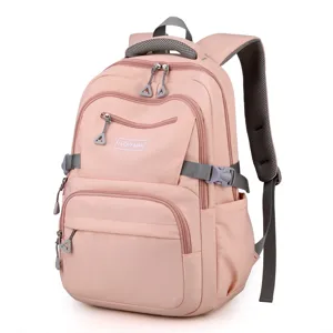 Zaino scolastico rosa per ragazze, grande zaino da viaggio con comode tasche multiple