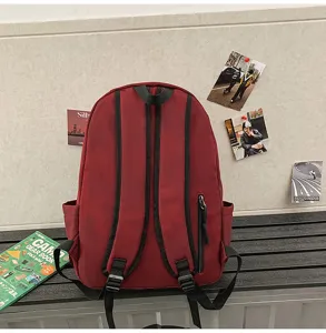 American vintage large capacity backpack casual simple daily school bag for men and women