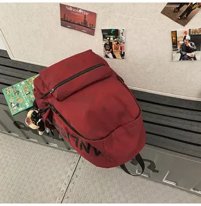 Retro large capacity canvas backpack vintage casual school bag for daily travel and outdoor use