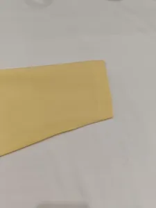 Yellow suit jacket sleeve fabric detail summer commuting women clothing soft texture