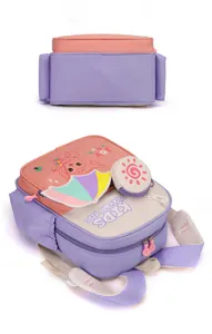 Süßer Kinderrucksack mit Cartoon-Druck, bunte Schultasche für Jungen und Mädchen im Kindergarten