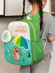 Süßer Cartoon Dinosaurier Kinder Rucksack Große Kapazität Nylon Schultasche Für Jungen Und Mädchen Casual Reise Tagesrucksack