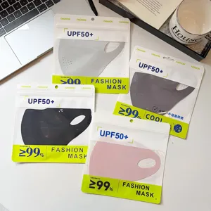 UPF50+ Eisseide Sonnenschutz Gesichtsmaske 3D Atmungsaktive Anti-UV Maske für Sommer