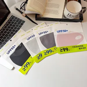 UPF50+ Eisseide Gesichtsmaske 3D atmungsaktiv UV Schutz Sommersonnenmaske fur Damen und Herren
