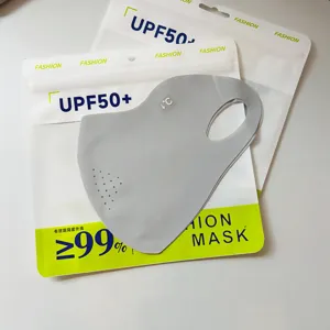 Sommer Eisseide Sonnenschutzmaske UPF50+ 3D atmungsaktive staubdichte graue Mode Gesichtsmaske