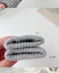 Cozy winter knitted warm gloves for women, soft fleece lined touchscreen thermal mittens.