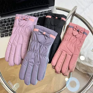 Guanti invernali antivento touchscreen caldi felpati fiocco ciclismo termici sport