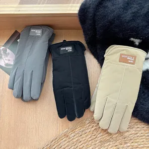Guantes de invierno para hombre a prueba de viento cálidos forrados táctiles ciclismo esquí al aire
