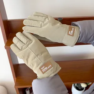 Guantes térmicos de invierno para hombre a prueba de viento forro polar touchscreen