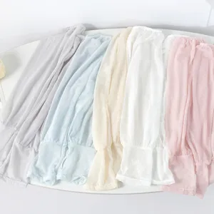 Women summer lace sun protection sleeves breathable ice silk arm sleeves outdoor cycling UV