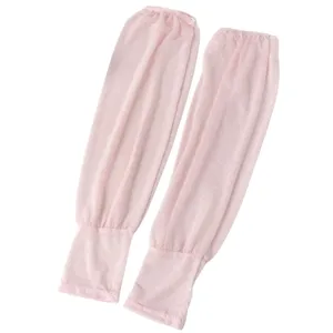 Women's printed lace sun protection sleeves, ice silk breathable outdoor arm covers.