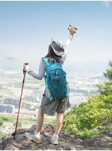 Outdoor Wanderrucksack multifunktional groß Kapazität Reisetasche für Damen und Herren blau