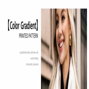 Winter gradient imitation cashmere scarf women warm thick fashion shawl elegant gift