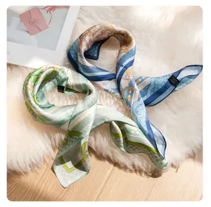 Autumn new mulberry silk scarf women high-end luxury decorative neckerchief elegant gift