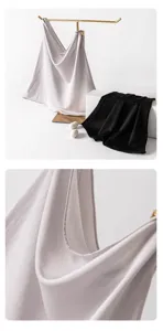 Close-up detail of the breathable summer knit ear-hanging face mask and neck gaiter fabric.