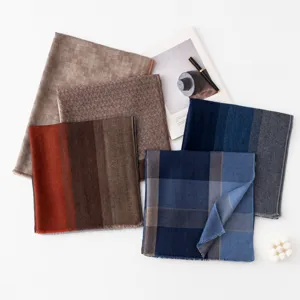 Autumn winter cashmere scarf women spliced versatile shawl men fashion neckerchief wrap