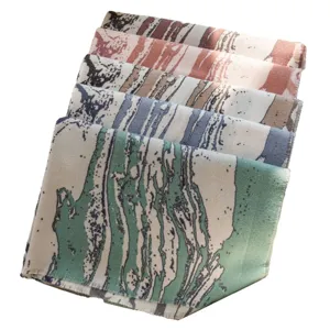 Women autumn winter vertical marble pattern cashmere feel warm scarf fashion elegant shawl