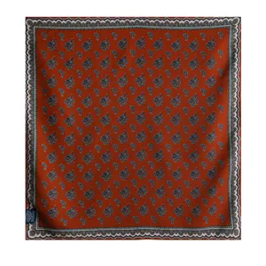 Double-sided small paisley print square scarf elegant commuting fashion neckerchief.