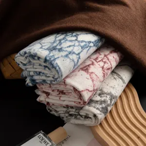 Autumn women fashion printed imitation cashmere scarf warm stylish winter shawl daily wear
