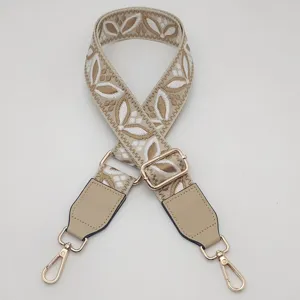 Tracolla di ricambio in tessuto intrecciato, cinghia regolabile da 3.8cm con pelle PU.