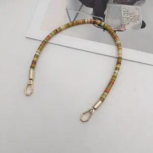 40cm colorful woven short bag strap replacement handbag handle fashion wrist carrying strap