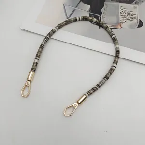 40cm colorful beaded short bag strap replacement handbag handle wrist chain retro accessory