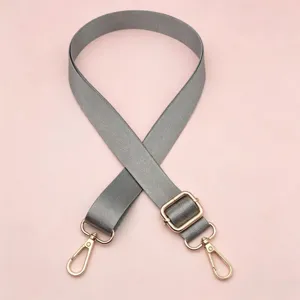 Grijs nylon tasriem 2,5 cm verstelbare crossbody vervangende schouderriem voor damestassen