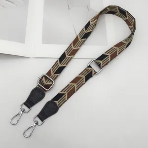 Vervangende tassenriem, verstelbare nylon schouderriem met geometrisch patroon, 2,5 cm.