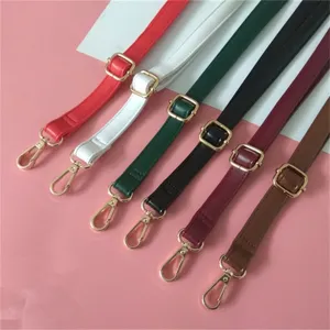 Correa de Cuir PU Ajustable para Bolso Bandolera Reemplazo Ancha con Ganchos Giratorios de Metal Dorado para Bolsos DIY