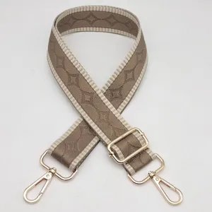 Cómoda correa de hombro de recambio ajustable para bolsos con elegante motivo tejido.