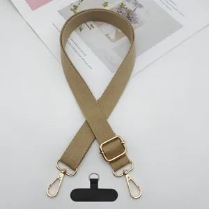 Correa de hombro de repuesto ajustable de color sólido para bolsos y teléfonos móviles.
