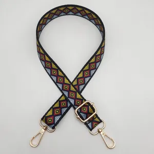 Bunte geometrische Taschenriemen Ersatz verstellbare Umhängetasche Gurt Detail Ansicht