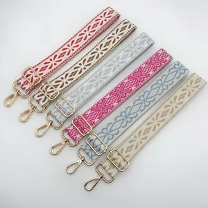 Tracolla per Borsa Tessuta Regolabile Etnica Geometrica Ricamata Ricambio Tracolla Borsa a Tracolla Larga Tracolla