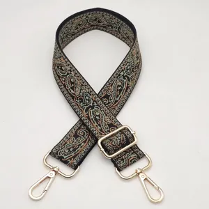 Ancha correa de bolso de lona 3,8 cm ajustable de repuesto para bolsos de hombro de mujer.