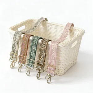 Correa de Hombro Ancha Ajustable para Bolso de Repuesto Correa Cruzada de Lona para Accesorios de Bolso de Mujer
