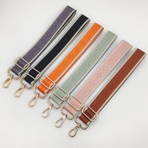 Correa de Bolso Ancha Tejida Colorida Reemplazo Correa de Bolso Cruzada Ajustable Correa de Hombro Bordada Jacquard
