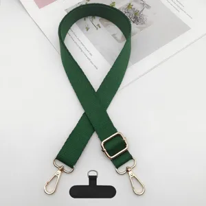 Correa ajustable verde para telefono movil bandolera de repuesto para bolsos con metal