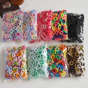 Kinder Haargummis Hohe Elastizität Nahtlose Haargummis Bunte Gummibänder Süße Haaraccessoires Für Mädchen