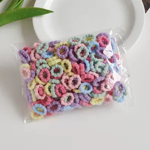 Bunte kleine Haargummis für Kinder elastische Haarbänder schöne Accessoires für Mädchen
